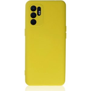 Reno 6 Kılıf Nano İçi Kadife  - Sarı1