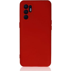 Reno 6 Kılıf Nano İçi Kadife  - Kırmızı