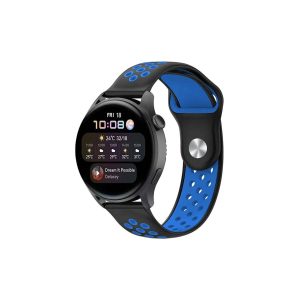 Watch 22mm Spor Delikli Kordon - Siyah-mi