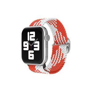 Watch 22mm  Kordon - Beyaz-kırmızı