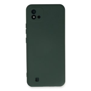 Realme C11 2021 Kılıf Nano İçi Kadife  - Koyu Yeşil