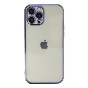 İphone 12 Pro Max Kılıf  Lensli  - Mor