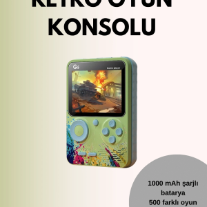 Tv Bağlantılı 500 Oyunlu Mini Gameboy Konsol