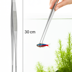 Uzun 30 cm Çelik Cımbız - Akvaryum Maşası