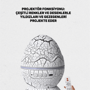 Yıldız Gökyüzü Efektli Çok Modlu Gece Işığı