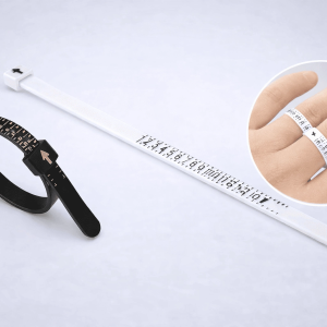 Yüzük Ölçüsü Alma Aleti Parmak Yüzük Ölçer Aparatı Ring Sizer Yüzük Ölçme Ölçü Seti - 2 adet