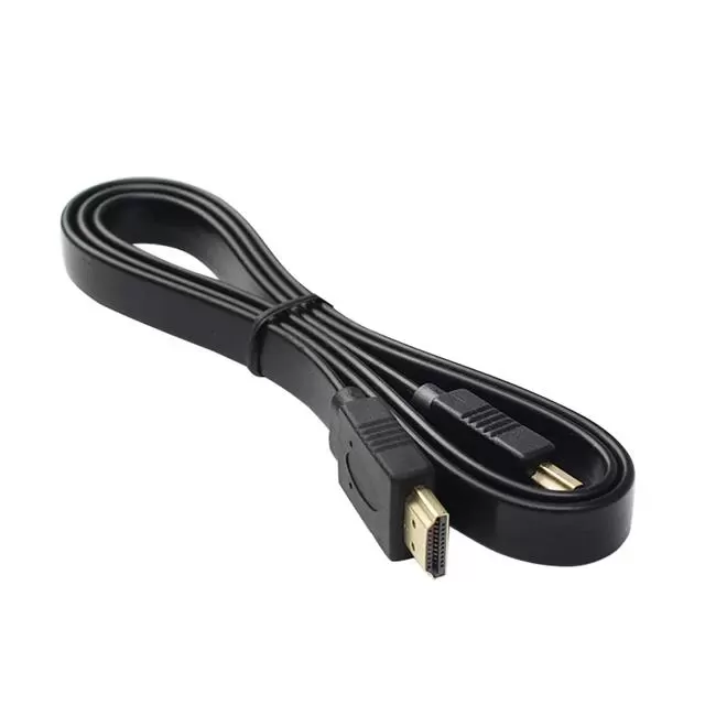 Powermaster Hk-25508 Düz Siyah 1.5 Metre Flat Yassı Gold Uçlu 19 Pin Hdmı Kablo - Görsel 2