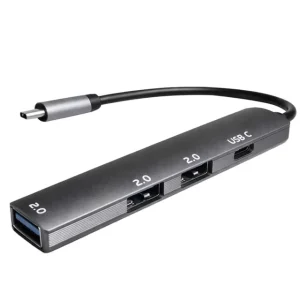 Fully S-802k 4'ü 1 Arada Usb-a Type-c Hub Dönüştürücü Alüminyum Gövde Ultra İnce Tasarım
