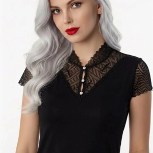 B641 ŞAHİNLER DÜĞMELİ DANTELLİ ATLET