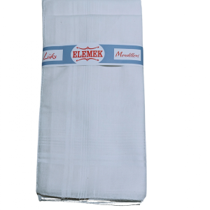 Elemek Erkek Beyaz Mendil 12 adet 39x39 cm